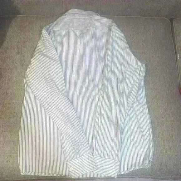 Duck Head Men's Size XLarge Blue Striped Long Sleeve Button Down Shirt sku 039 - Picture 5 of 5